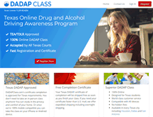 Tablet Screenshot of dadapclass.com